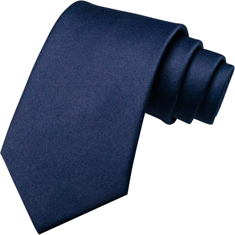 RBOCOTT Solid Color Tie and Pocket Square Hankerchief with Lapel Pin Set for Men - Image 4